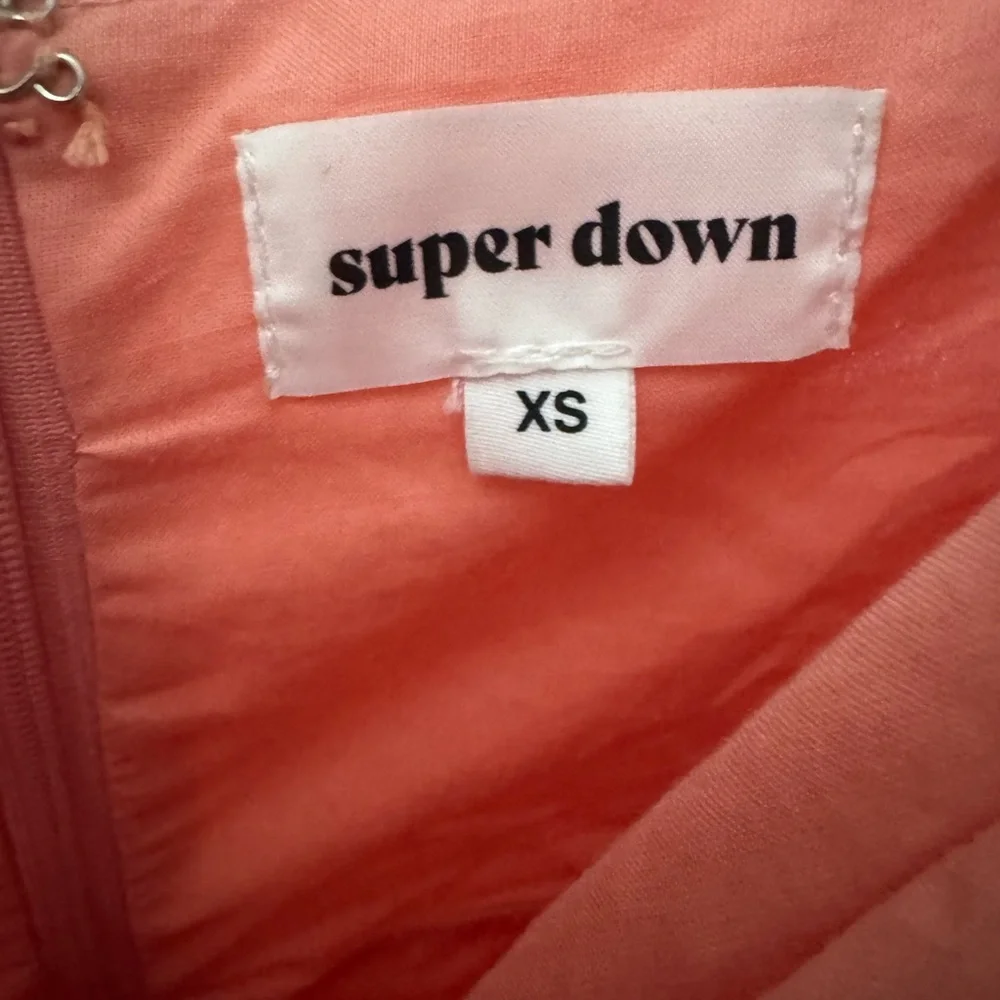 Coral Superdown spaghetti strap sweetheart dress - Picture 3 of 3
